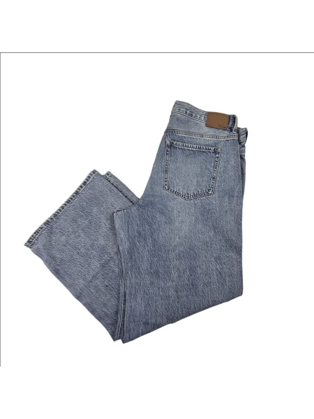 Aero High Rise Baggy Wide Leg Jeans Size 14 Short - Picture 2 of 2